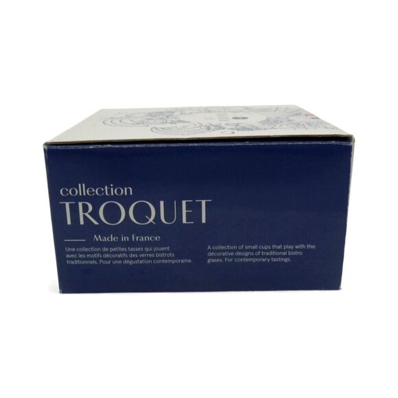 LA ROCHERE Troquet Espresso Glass Set of 4 Bistro Design from France - Picture 7 of 15